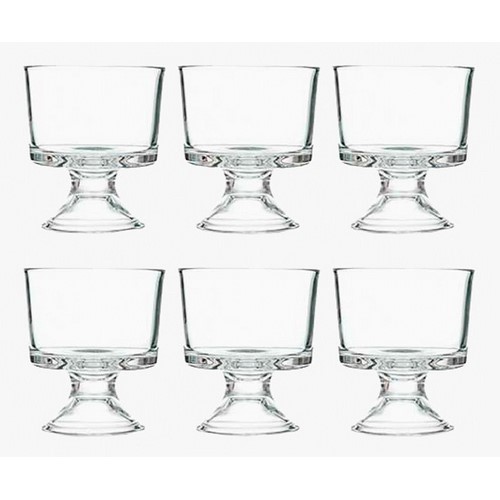SET 6 COPAS HELADO VIVALTO VIDRIO 29CL